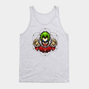 Scary clown hand drawn Tank Top